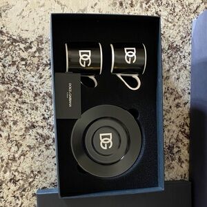 Dolce & Gabbana Black Logo Cup Set